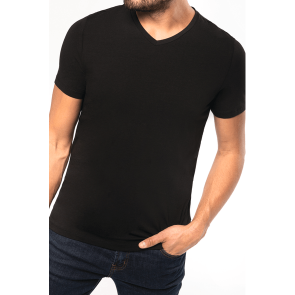Kariban | T-shirt met korte mouwen en V-hals